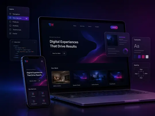 Website design and development service preview